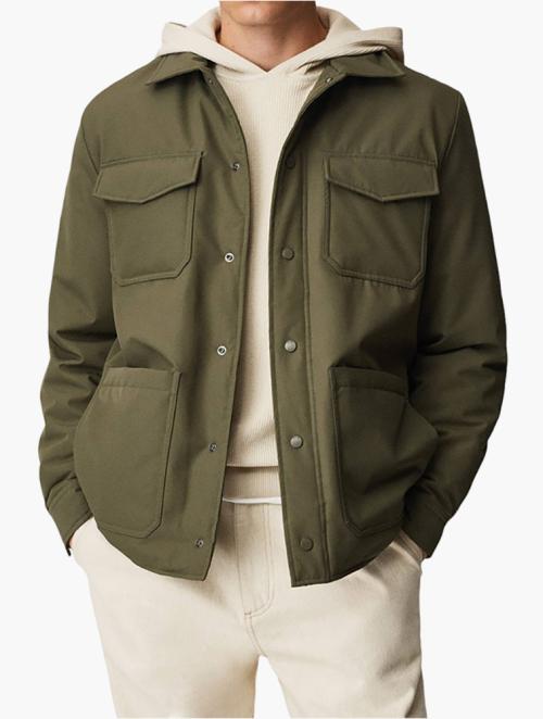 Mango Khaki Kobe Padded Windbreaker Jacket