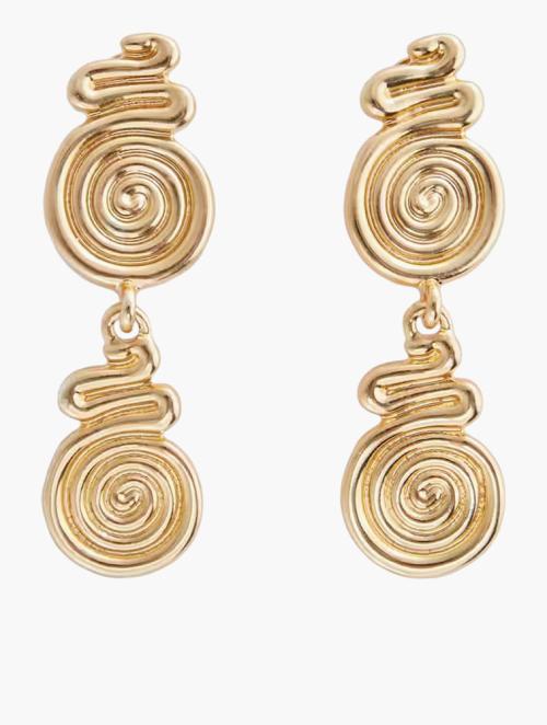 Mango Gold Rita Spiral Earrings