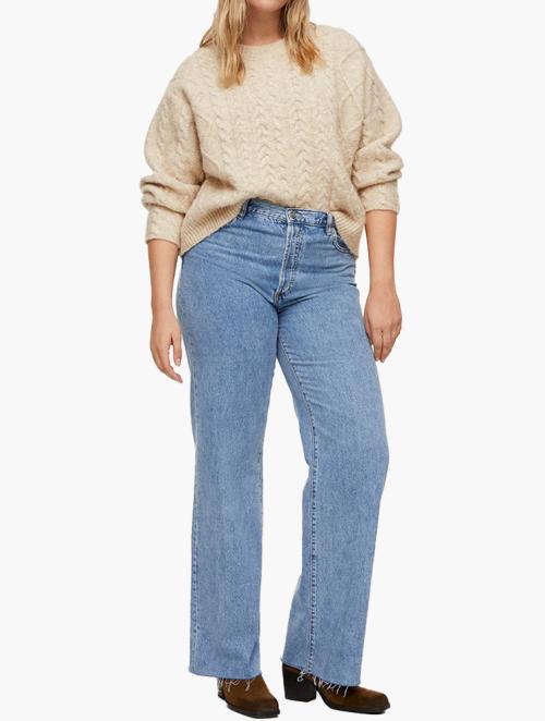 Pastel High Rise Straight Leg Jeans