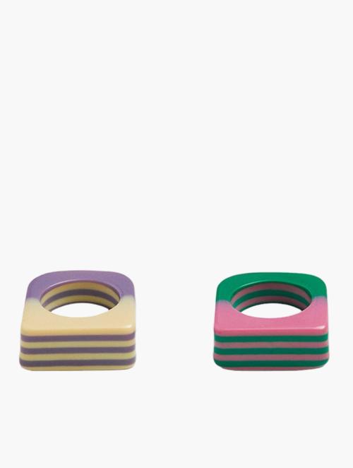 Mango Pastel Pink 2-Pack Combined Rings