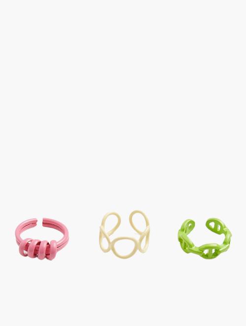 Mango Multi Pack Of 3 Combined Rings