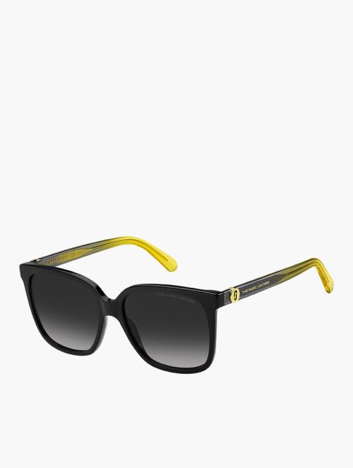 Marc Jacobs Black Yellow Square Sunglasses