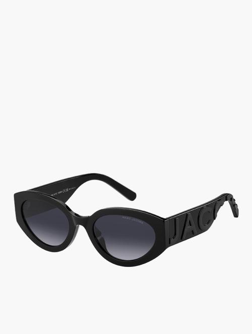 Marc Jacobs Black Grey Oval Sunglasses