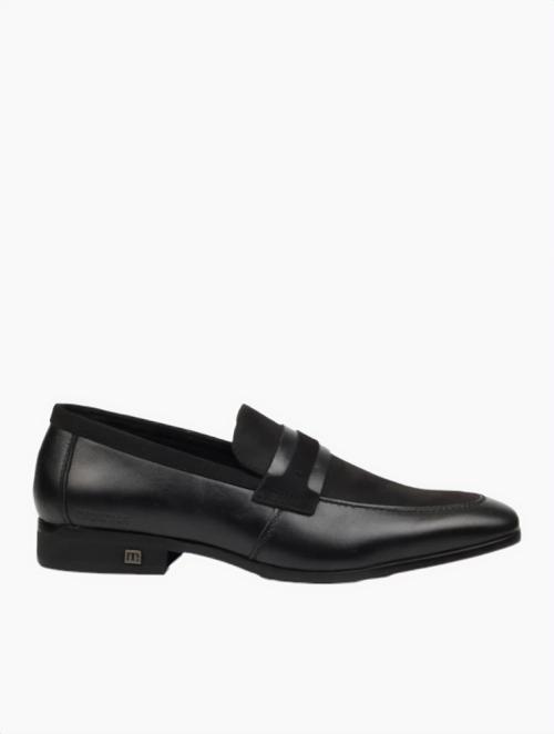 Mazerata Black Peppe 1 Genuine Leather Formal Loafers