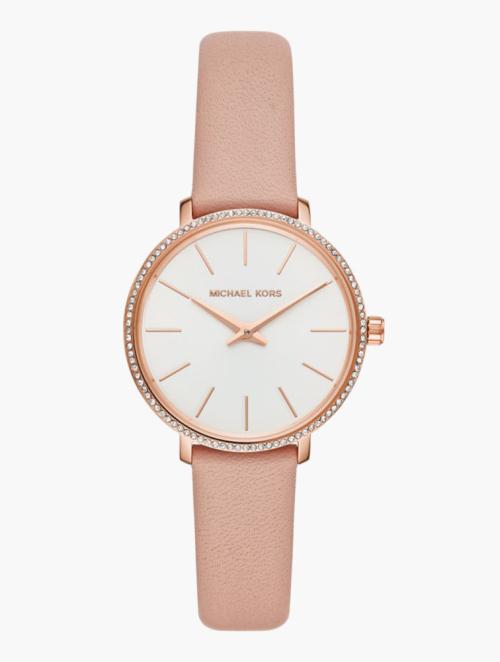 Michael Kors Rose Gold Round Pyper Watch