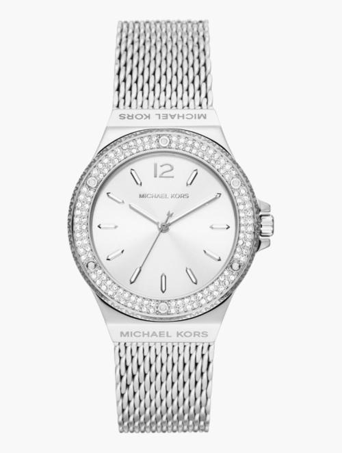 Michael Kors Silver Lennox Round Stainless Steel Watch
