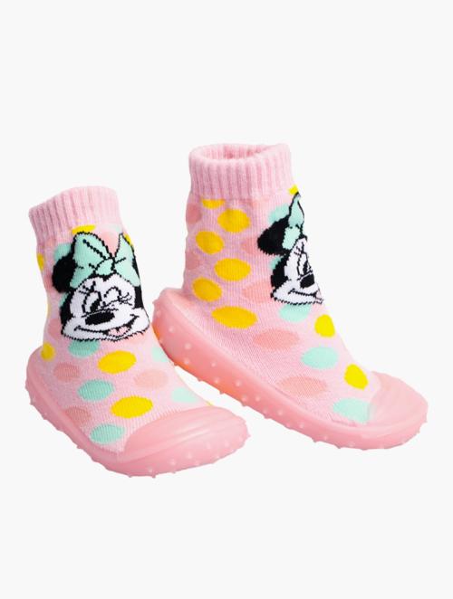 Minnie Mouse Pink Rubber Booties