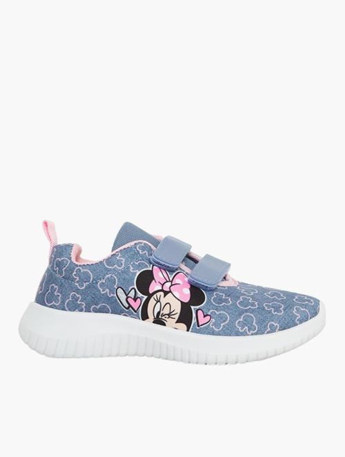 Minnie Mouse Girls Minnie Mouse Blue Velcro Strap Trainer Shoes