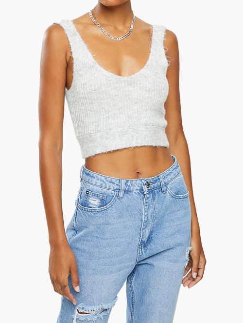 Missguided zip front denim top in yellow - part of a set