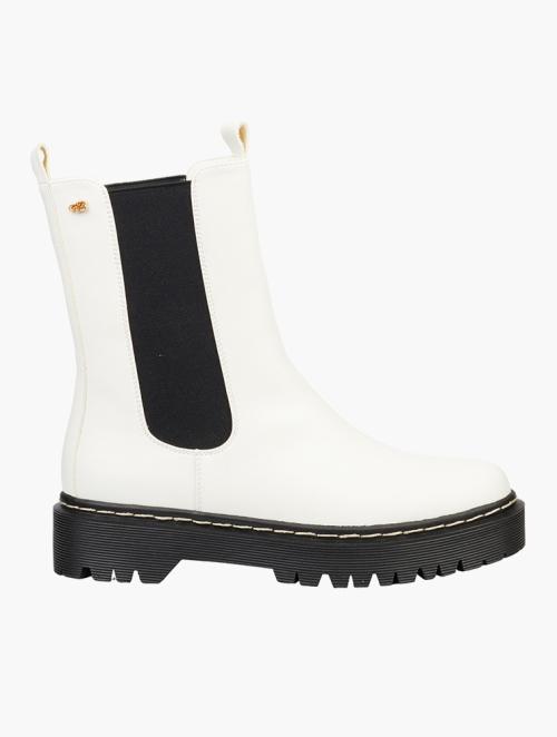 Miss Black White Nirvana 2 Faux Leather Boots