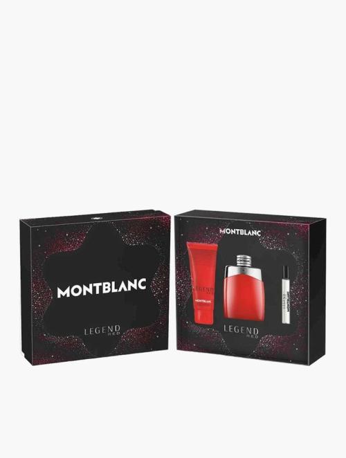 Mont Blanc Legend Red Gift Set 100ml Edp, 7.5ml Travel Spray & 100ml Shower Gel