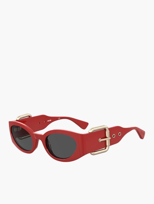 Moschino Red Oval Sunglasses