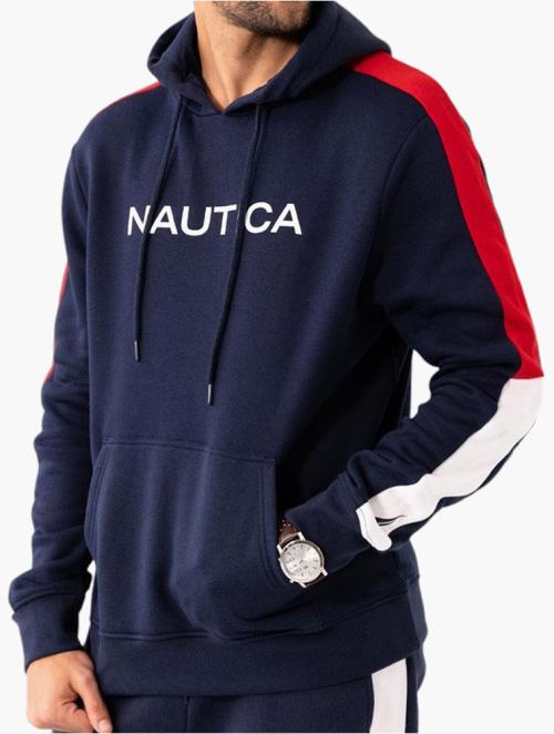 Nautica Navy Bourne Fleece Pullover Hood