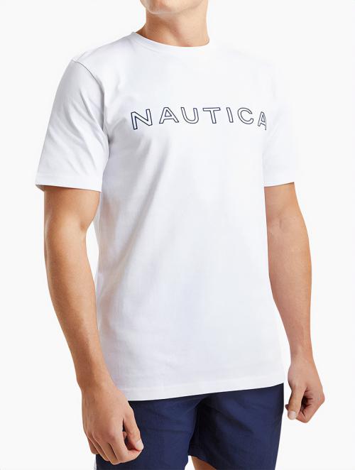 Nautica White Basic Ss Tee