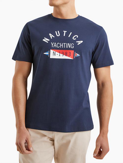 Nautica Navy Basic Ss Tee