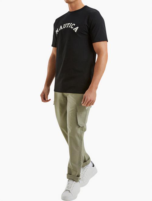 Nautica Black Basic Ss Tee