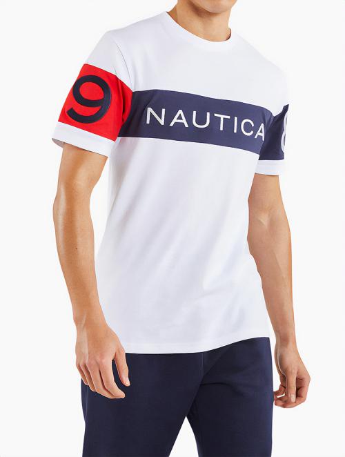 Nautica White Basic Ss Tee