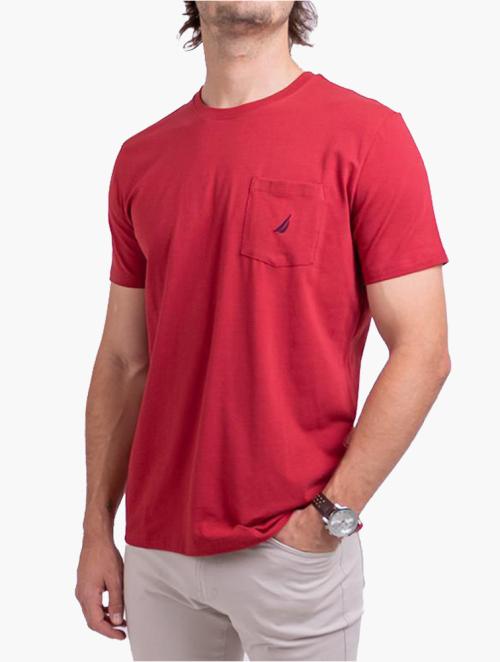 Nautica Nautica Red Pocket Tee