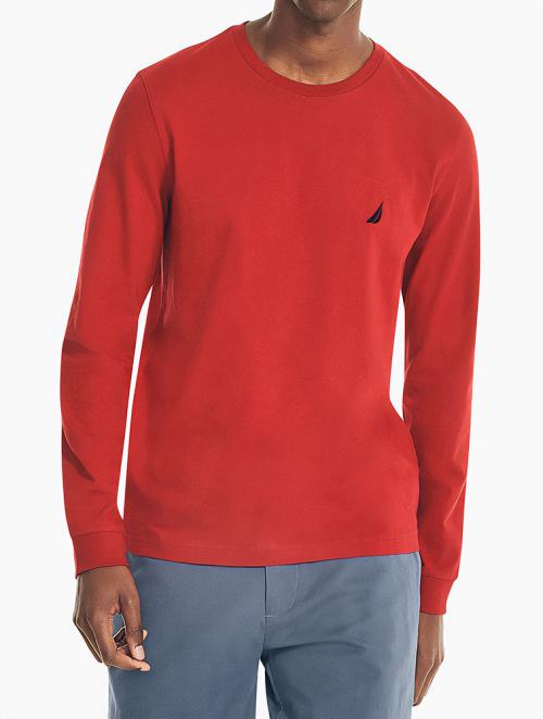 Nautica Nautica Red Crew Neck Tee