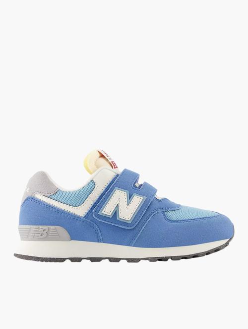 New Balance Kids Blue Laguna 574 Hook & Loop Sneakers