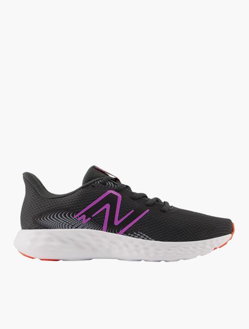 New Balance Black, Cosmic Rose & Orbit Pink 411v3 Running Shoes