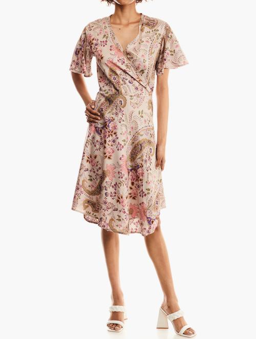 Nomad Ivory Cavalary Paisely Print Dress