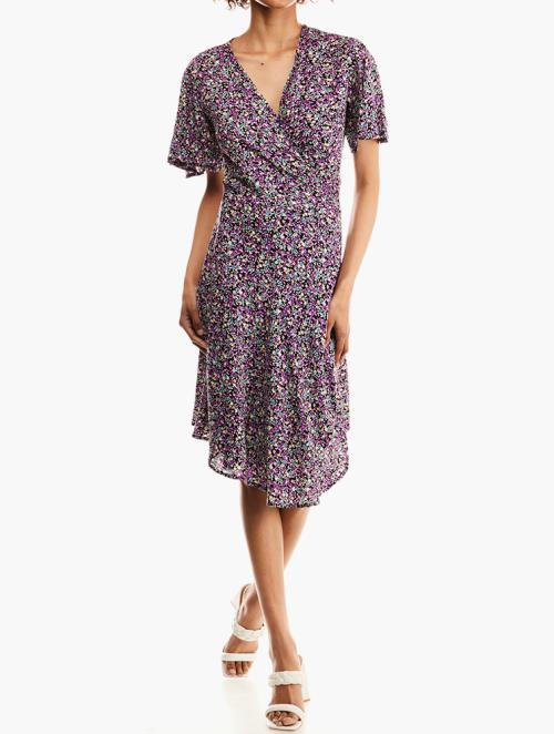 Nomad Purple Ditsy Dress