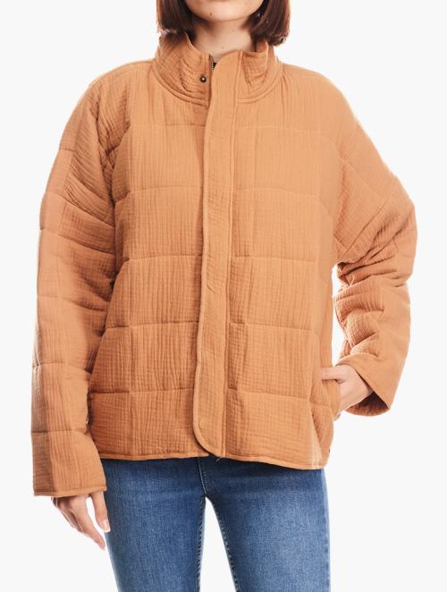 O'Neill Khaki Mabeline Quilted Jacket