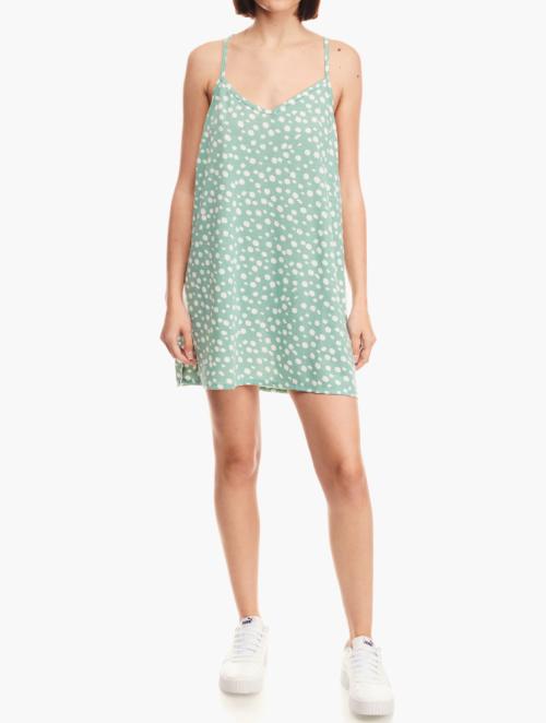 O'Neill Green Poka Dot Light It Up Dress