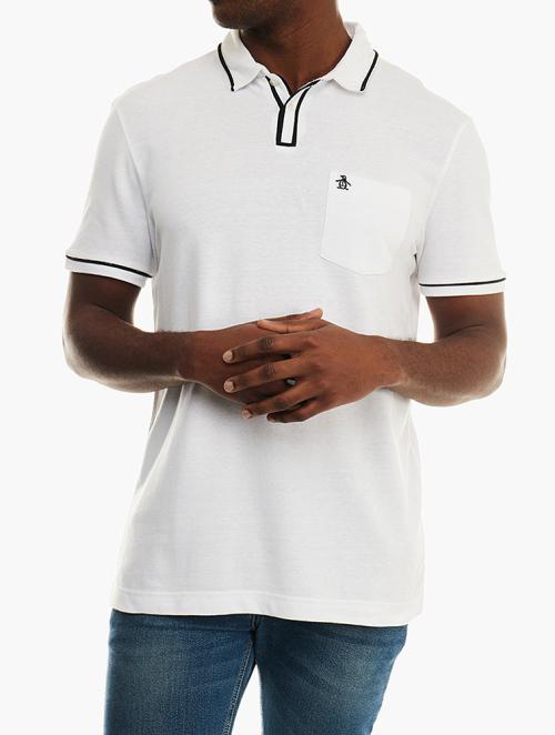 Original Penguin White Earl Polo Shirt