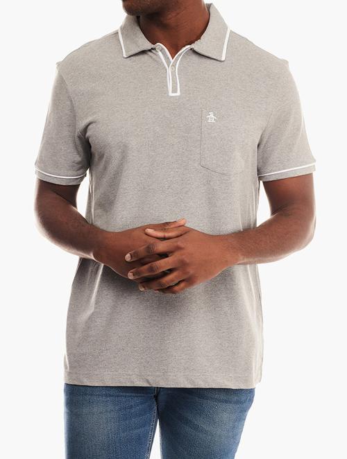 Original Penguin Grey Earl Polo Shirt