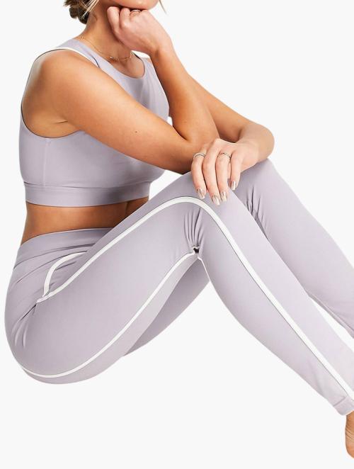 & Other Stories Lilac Colour Block Polyester Leggings