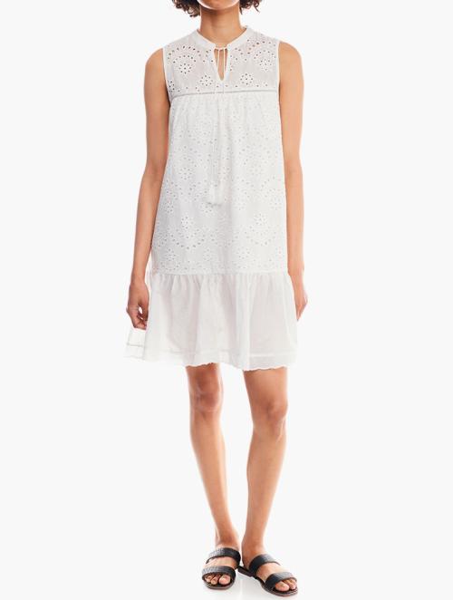 Pick 'n Pay Clothing Real Women's Yoke Anglaise Dress White