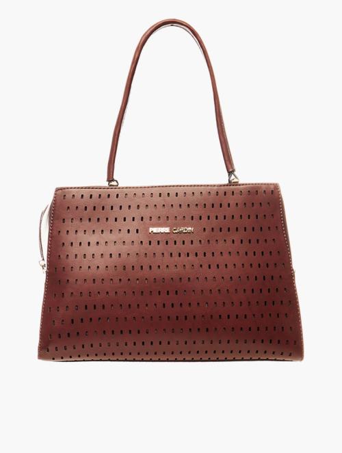 Pierre Cardin Maroon Lena Barrel Bag