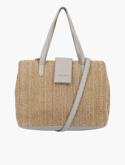 Pierre Cardin Natural Grey Christine Satchel Bag