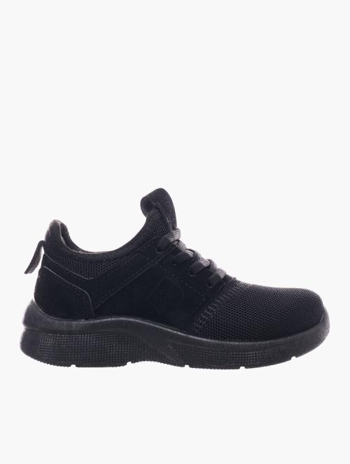 Pierre Cardin Kids Black Mesh Breathable Sneakers