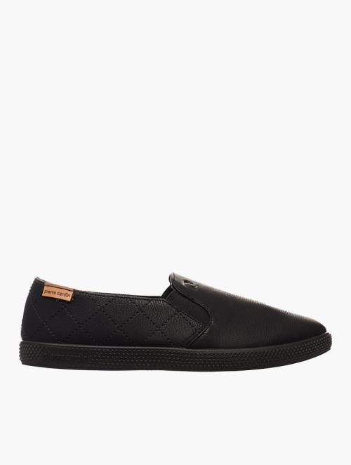 Pierre Cardin Black Slip On Sneakers