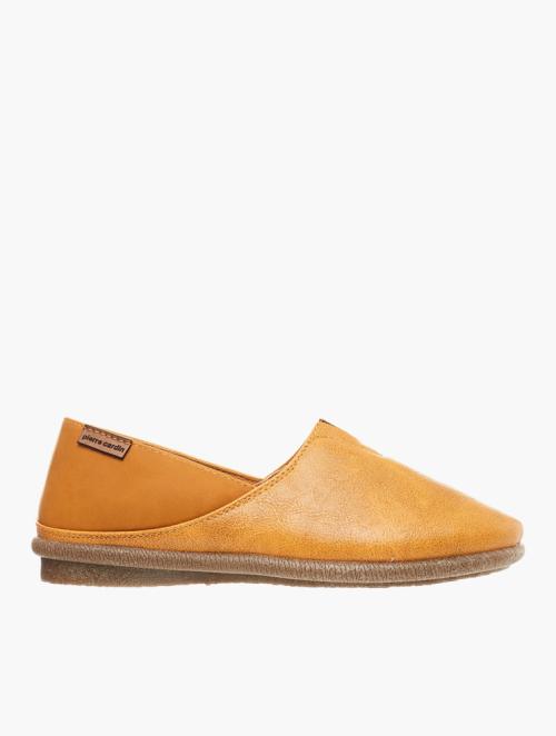 Pierre Cardin Mustard Slip-On Shoes