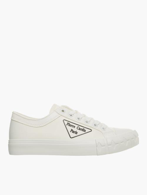 Pierre Cardin White Mono Taxi Sneakers