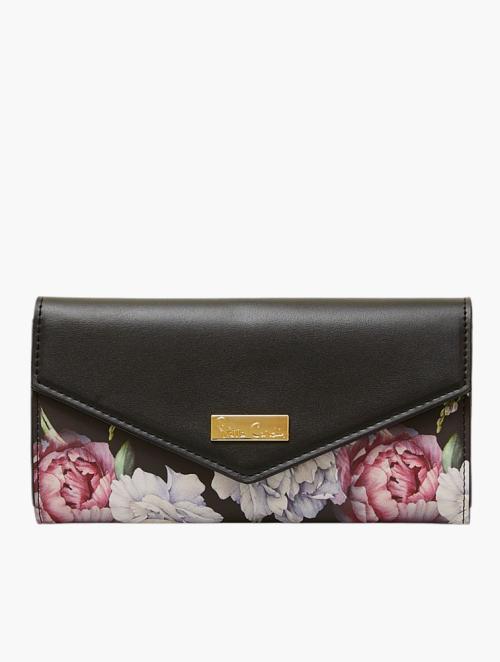 Pierre Cardin Black Floral Pierre Cardin Ohara Bifold Purse