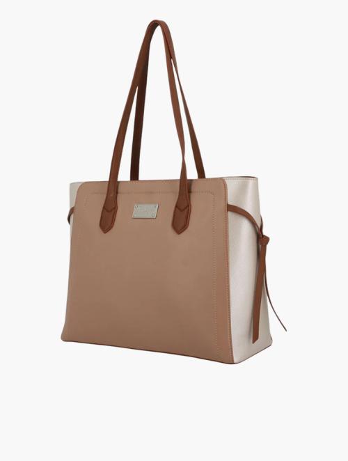 Pierre Cardin Beige Charlie Colourblock Tote