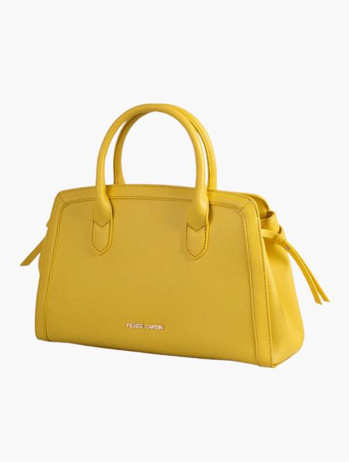 Pierre Cardin Yellow Charlie Structured Satchel Handbag