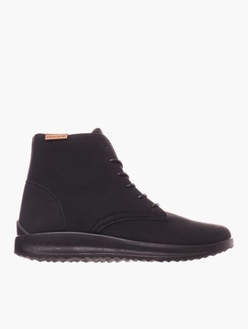 Pierre Cardin Black Lace Up Boots
