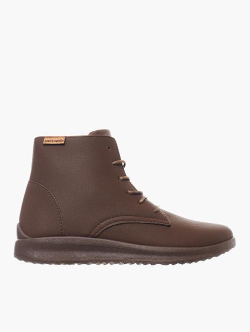 Pierre Cardin Brown Lace Up Boots