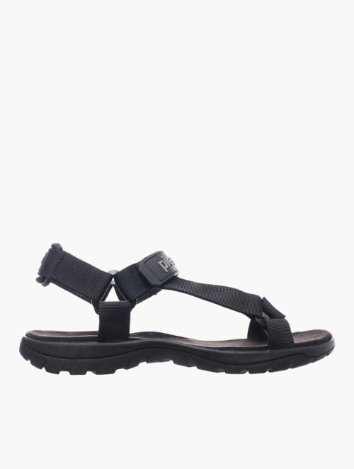 Pierre Cardin Black Multi-Strap Adventure Sandals