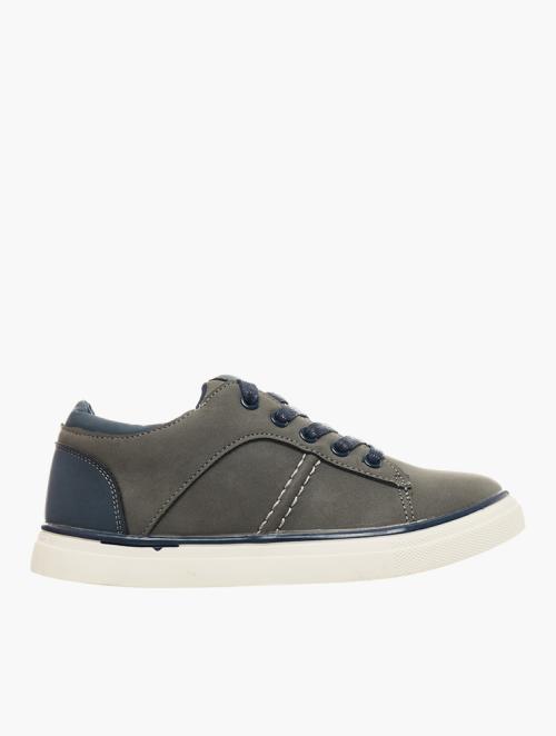 Pierre Cardin Kids Grey & Navy Kai Lace Up Sneakers