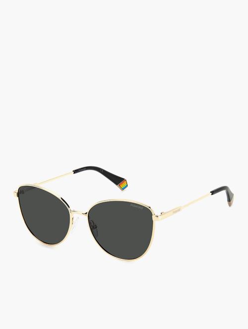 Polaroid Gold Cat Eye Sunglasses