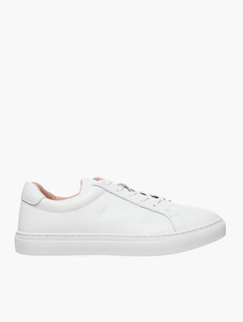 Polo White Classic Leather Sneakers