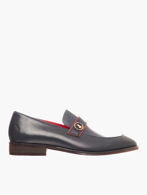 Polo Navy Metal Trim Penny Loafer