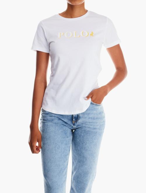 Polo White Slim Logo Short Sleeve T-Shirt